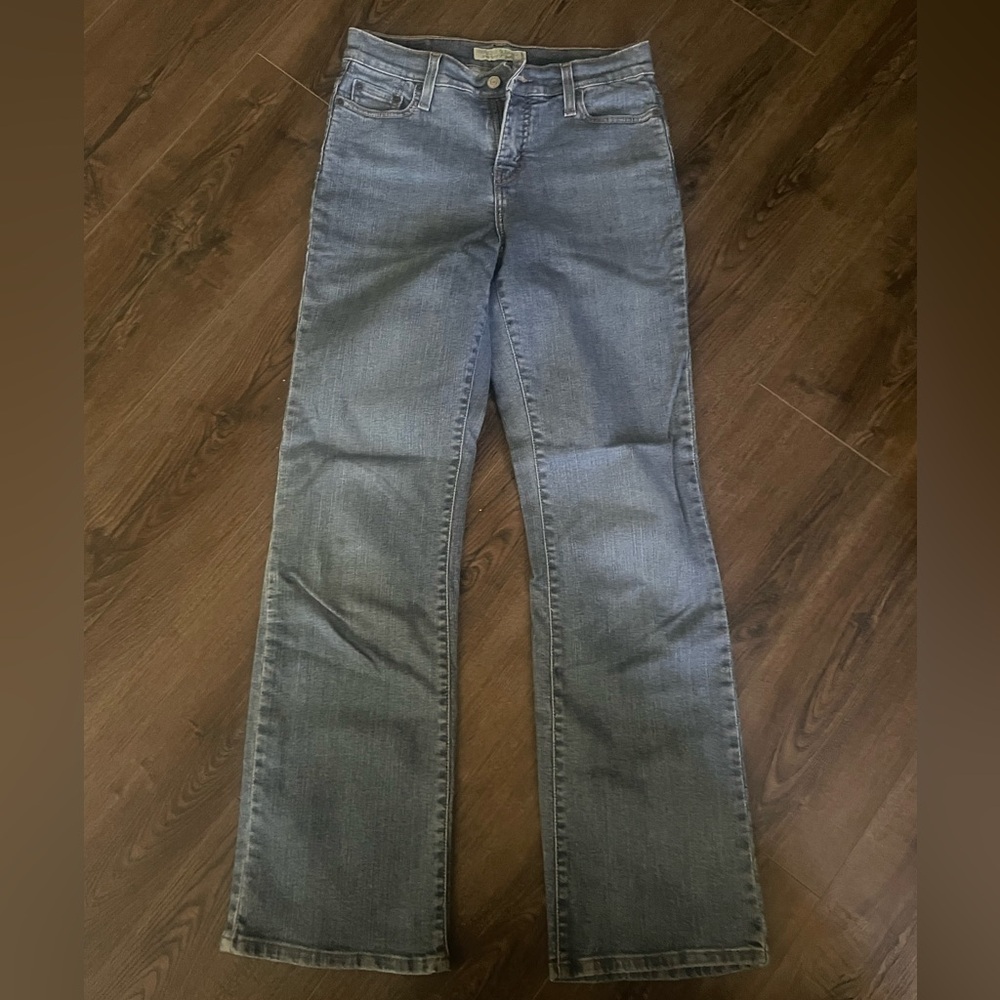 Levi's 512 Bootcut Women's Blue Denim Jeans Perfectly Slimming Sz 6 Misses